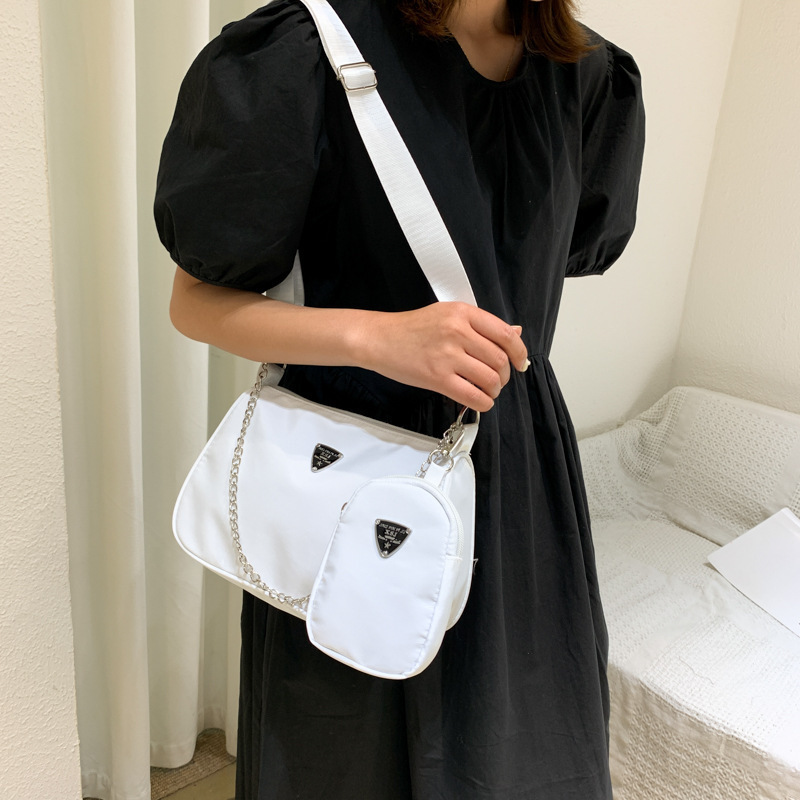 Women's small satchel underarm bag solid color shoulder bag casual bag crossbody women's bag mother and daughter bag