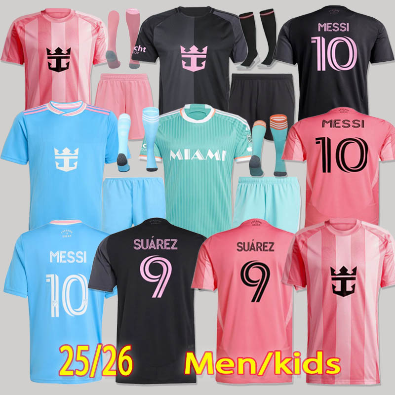 2025 / 2026 Inters MESSIS Soccer Jerseys Miamis SUAREZ Football Shirt 25 26 HIGUAIN TRAPP PELLEGRINI Martinez FC CARRANZA PIREZ MORGAN men kids Kit Fans