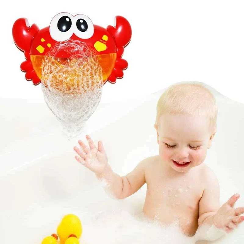 Bubble Crab Baby Bath Toys Funny Kids Bath Bubble Machine Kids Bathroom Bath Toys Pool Swimming Tank Soap Machine for Baby Gift C250915