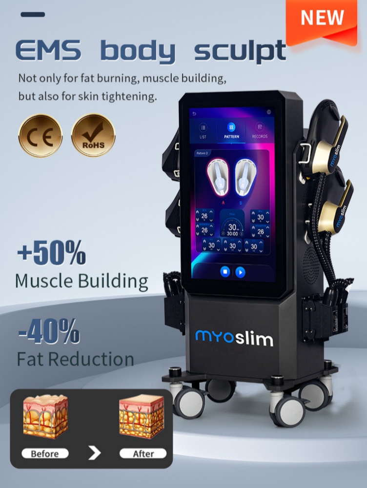 New Myoslim 6500W Muscle Training Professional Body Muscle Electromagnetic Stimulate RF Pelvic Floor Equipment