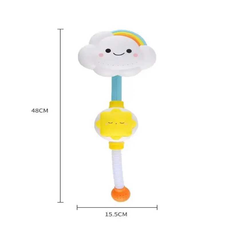 Kids Bath Toy Splashes Water Sprinkler Game with Cloud Model Bathroom Faucet C250915