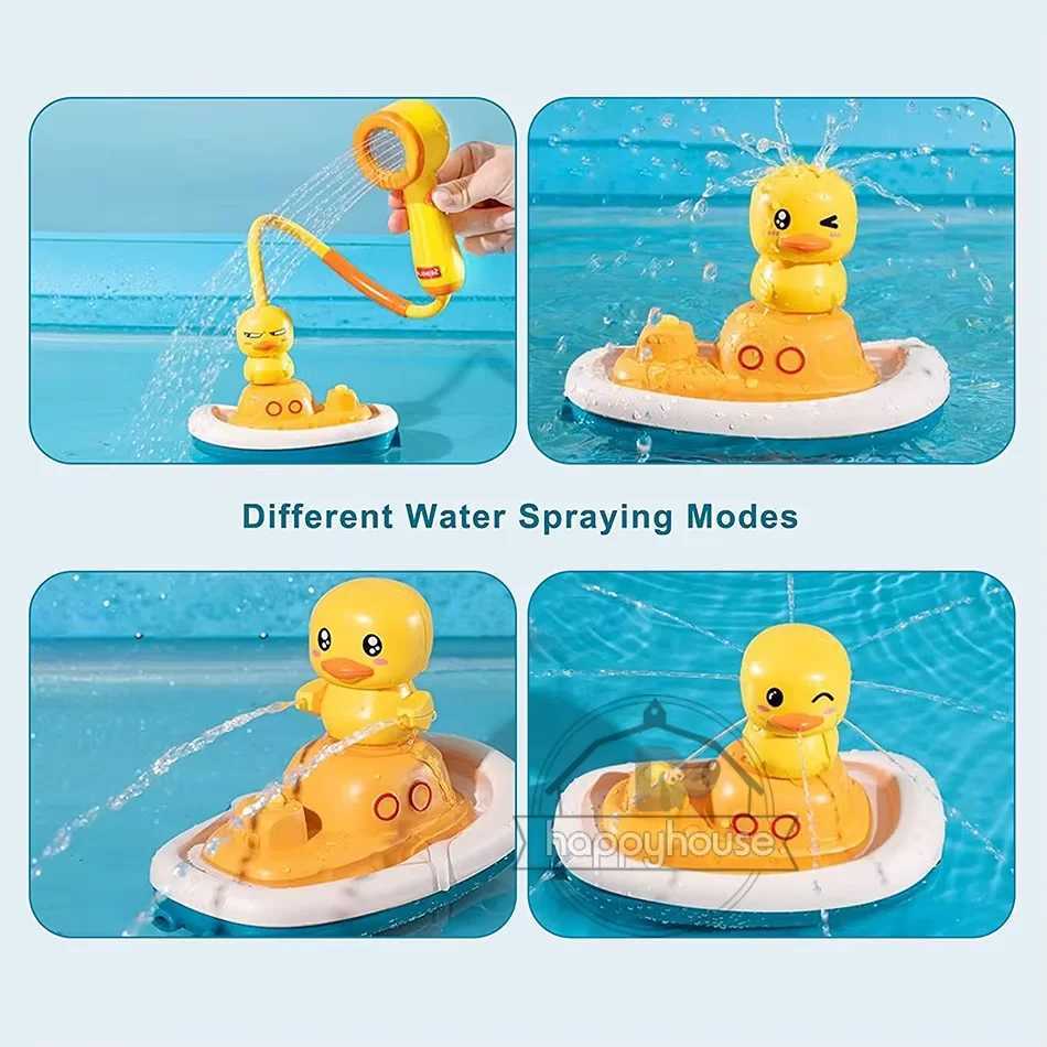 Baby Bath Toys for Kids Spray Water Bath Toys Electric Duck Baby Shower Water Toys Ball Bathroom Baby Toy Bathtub Toys Water Toy C250915