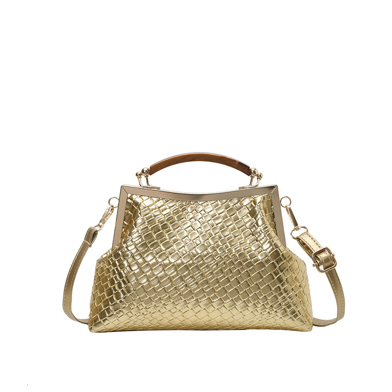 Luxury Brand Designer Bag 2025 Autumn New Fashion Women's Bag With Embossed Handle, Clip Buckle, Shell Bag, Fashionable And Elegant Single Should