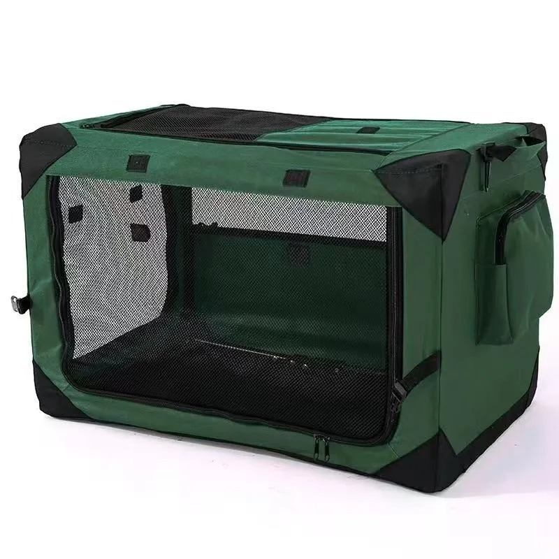 Car cage for outdoor use portable folding cage cat cage dog cage cat nest tent medium-sized dog golden fur teddy bear pet box