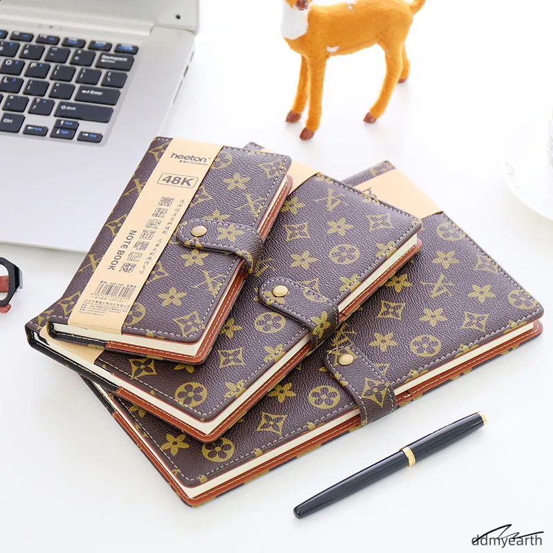 Wholesale Diary Book A5 Fashion B5 Notebook Hard Surface Copy 25K Notepad Small Portable A6 Office With Buckle Business 250818 ddmyEarth