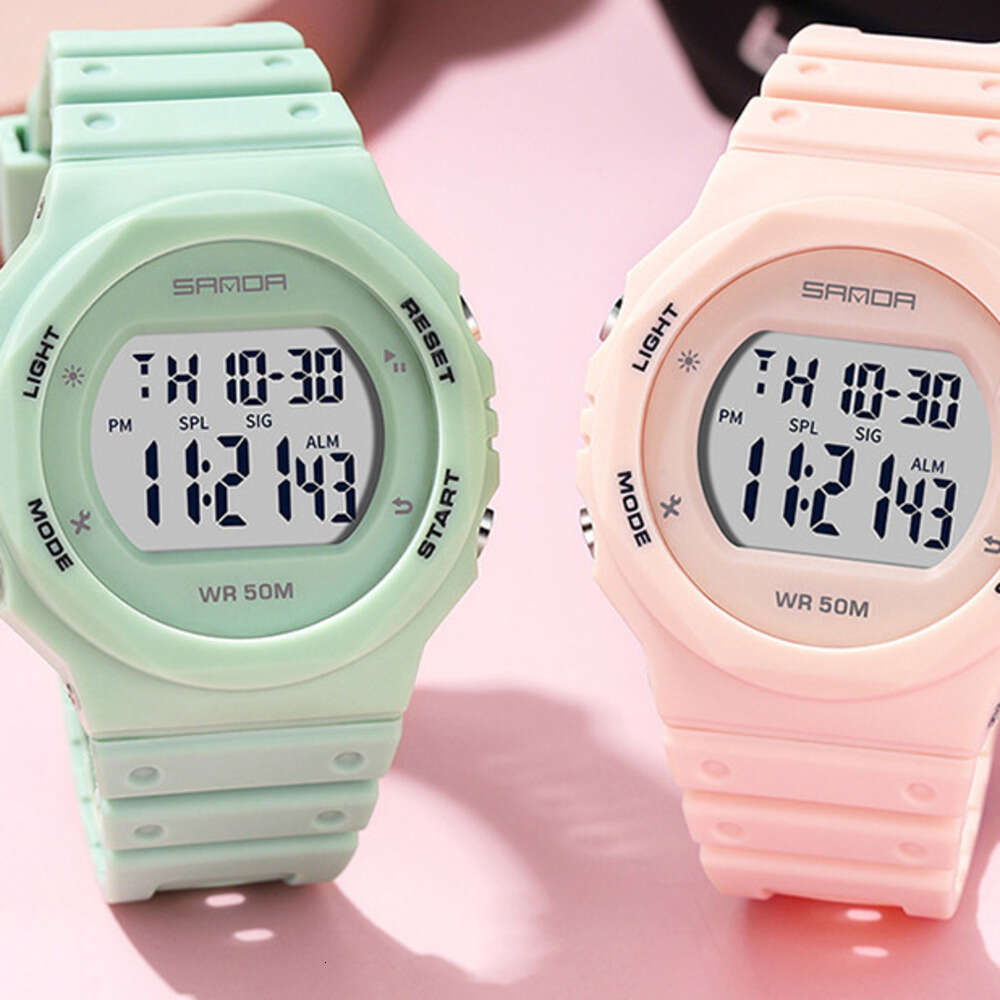 DHwatches Sanda Shapie Multifunctional Single Display Electronic for Men and Women Trendy Fashion Waterproof Watch Direct