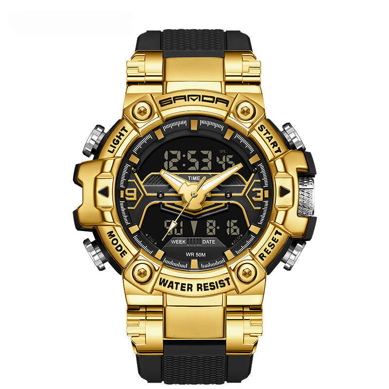 DHwatches Electronic Multi-Functional Fashion Trend Cool Luminous Waterproof Alarm Clock Men's Watch