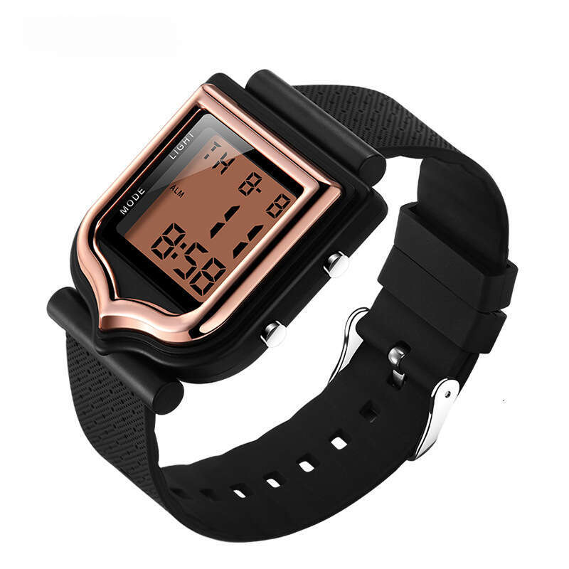 DHwatches Fashion Trend Square Outdoor Sports Shockproof for Men and Women Multifunctional Waterproof Luminous Electronic Watch