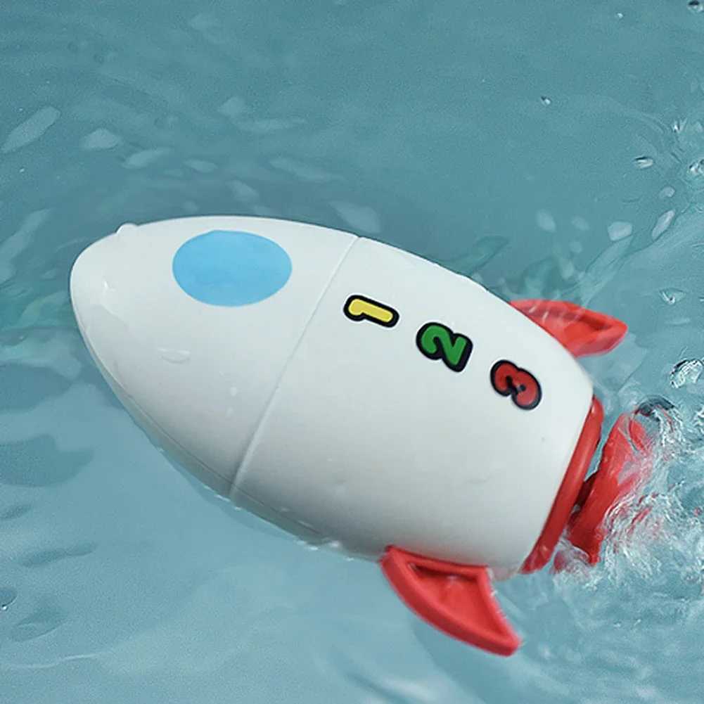Clockwork Water Rocket Bath Toy Kids Fun in Pools for Early Learning and Summer Shower Activities Water Play Bathing Toy C250915
