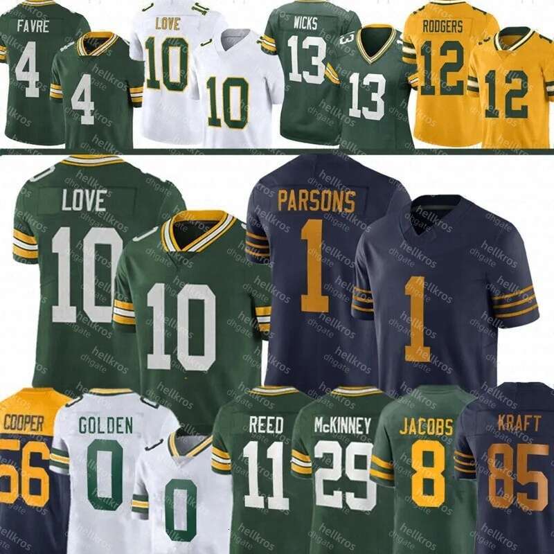 Micah Parsons Love Matthew Golden Football Jersey Josh Tucker Kraft Xavier McKinney Jayden Reed Edgerrin Cooper Romeo Doubs Rashan Gary Evan Williams Melton