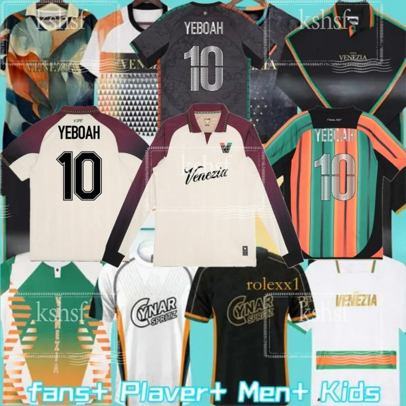 21 22 23 24 25 26 Venezia FC Soccer Jerseys golden ARAMU FORTE Venice 2024 2025 BUSIO Football Shirts home away 3rd Adukt Kids Kit Uniforms beautiful jersey b