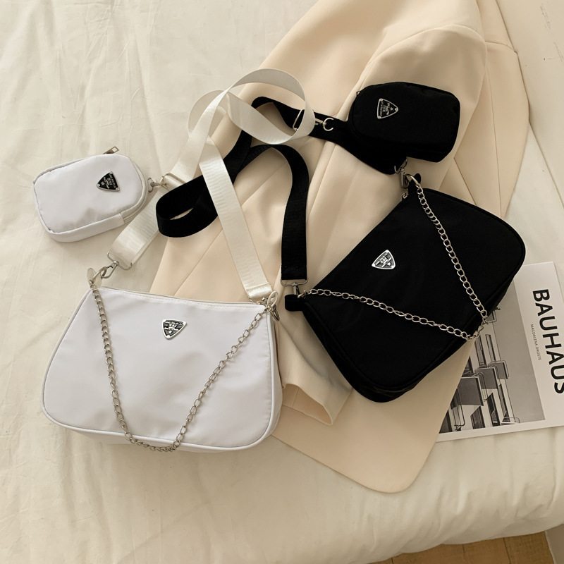 Women's small satchel underarm bag solid color shoulder bag casual bag crossbody women's bag mother and daughter bag