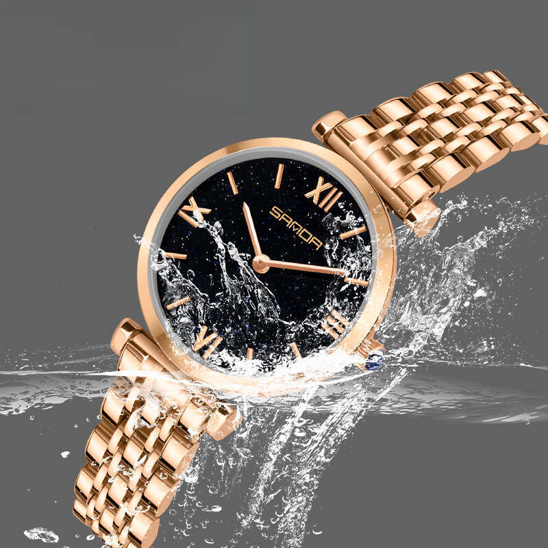 DHwatches Starry Sky Dial for Women with Diamonds Fashion Trend TikTok Wristwatch Female Internet Celebrity Quartz Watch