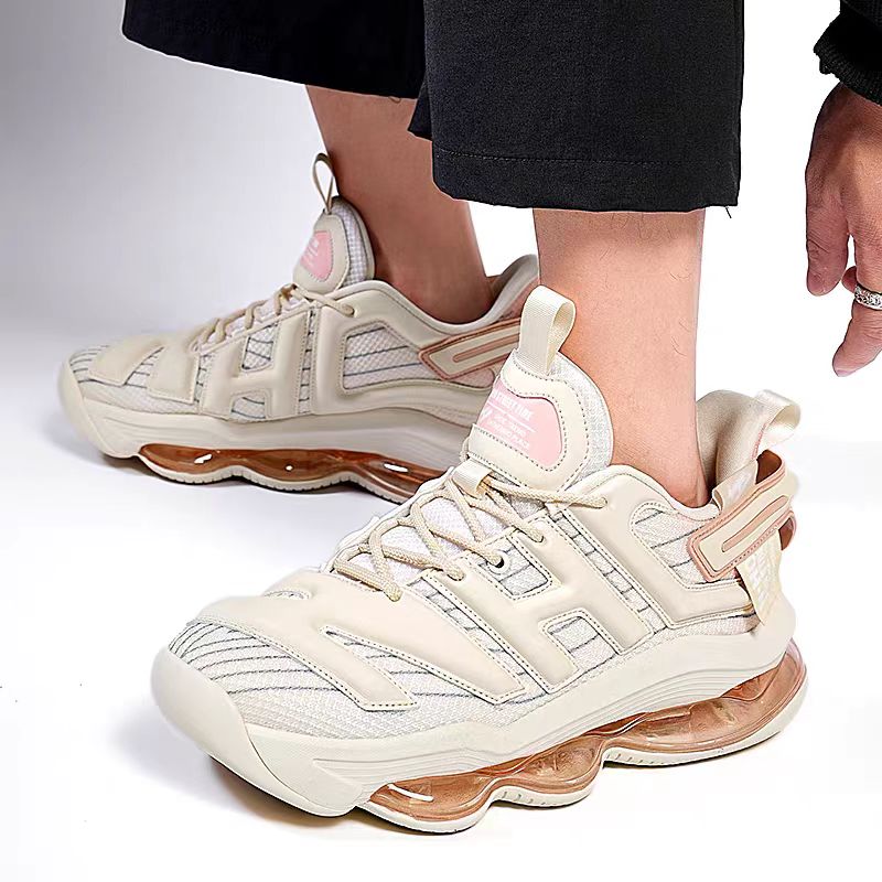 NHOT Men's Height Increasing Sports Shoes Spring Summer Breathable Mesh Autumn High top Warm Cushioned Running Shoes Versatile For Daily Sports