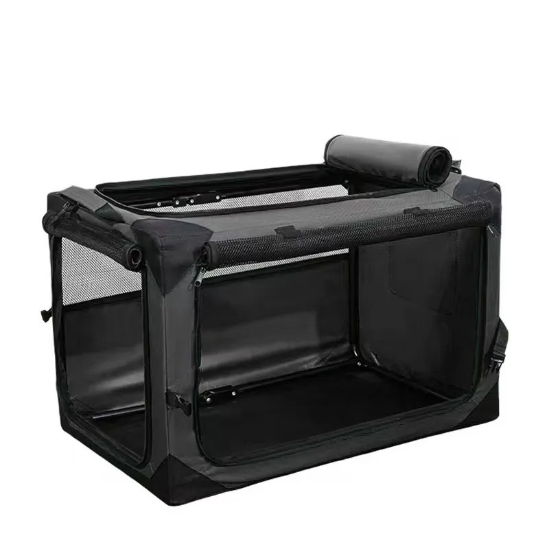 Car cage for outdoor use portable folding cage cat cage dog cage cat nest tent medium-sized dog golden fur teddy bear pet box