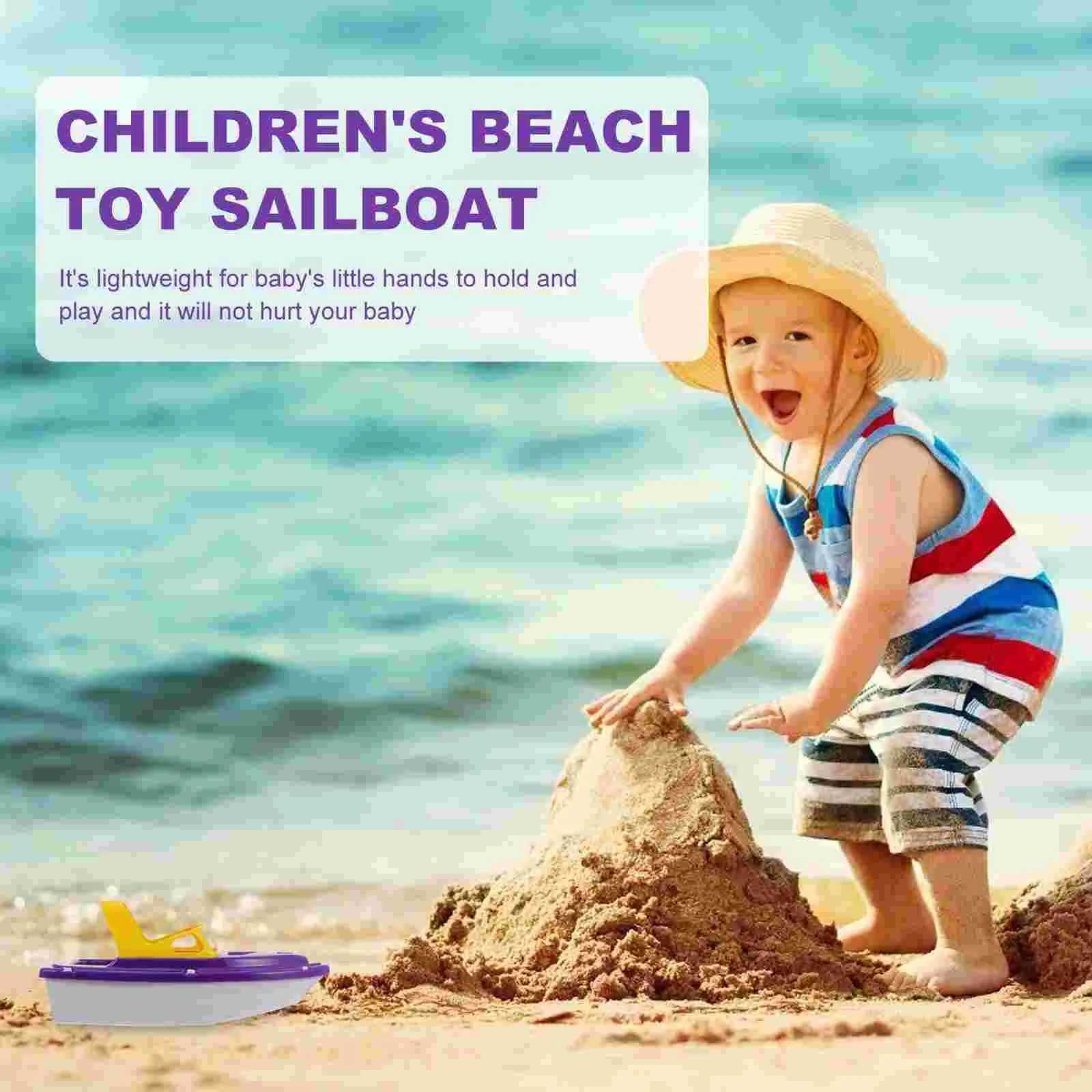 Plastic Speedboat Toy Set Beach Toys Kids Sailing Playthings Bath Boat Race Boat Plastic Boats Pools Water Fun Bath Toy Sets C250915