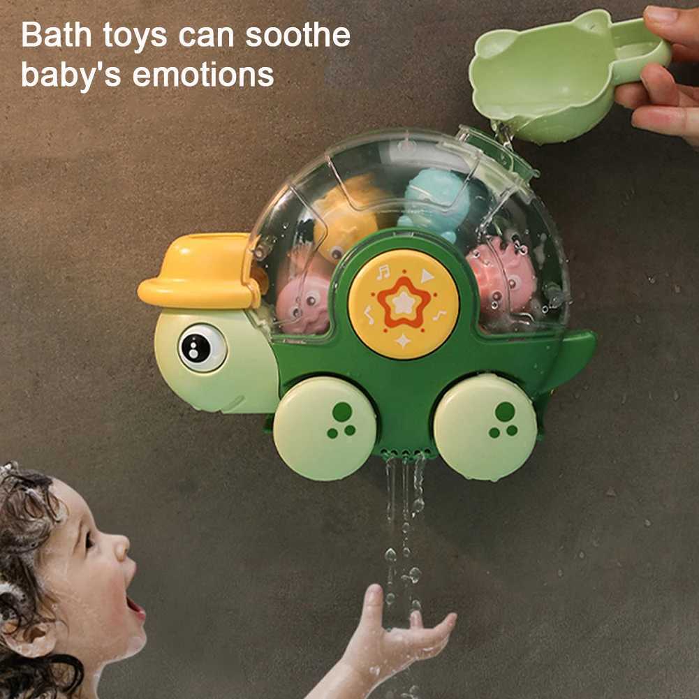 Swimming Turtles Bath Toy with Rolling Eyes Spinning Wheel Swimming Turtle Water Toys for Toddlers 1st Birthday 18M C250915