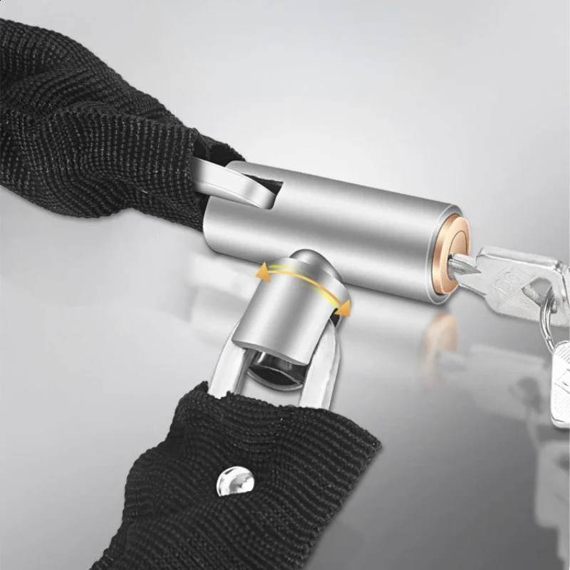 606585105cm Metal AntiTheft MTB Road Bike Heavy Duty Safety Lock for Motorcycle Scooter Padlock Bicycle Chain with Key 250912