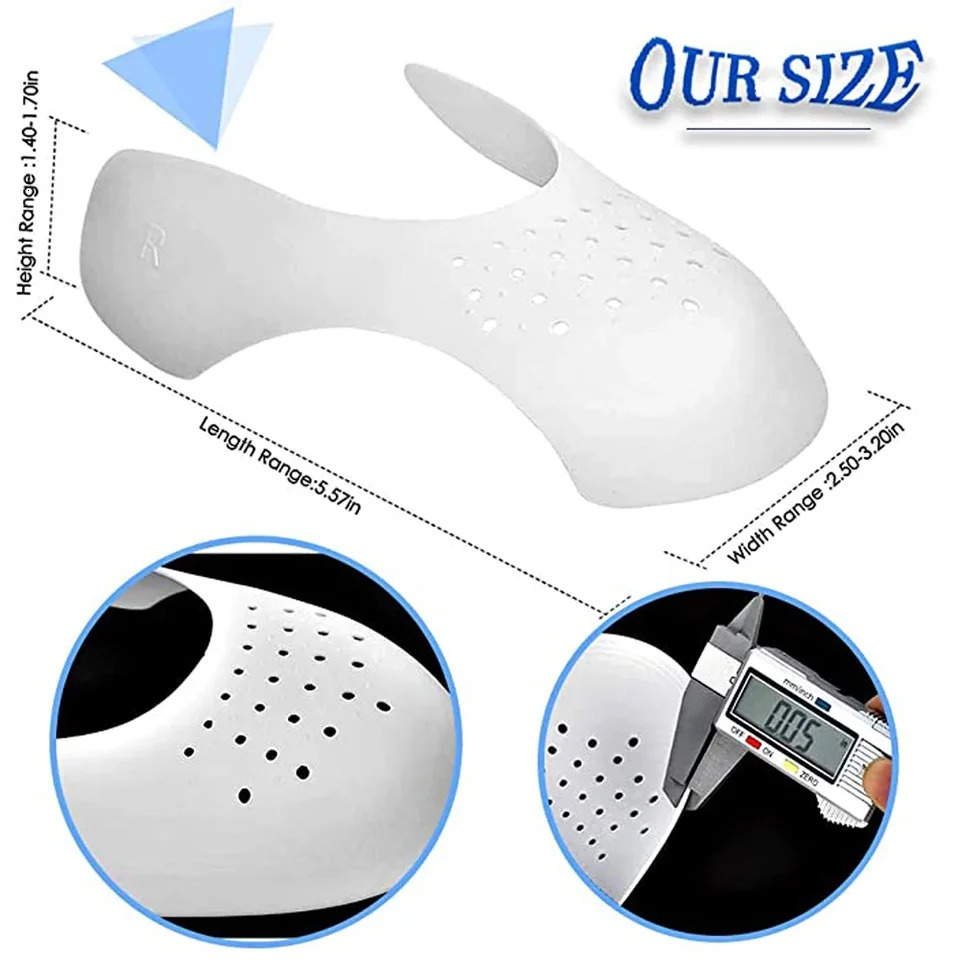 20Pcs Sneakers Anti Crease Protector Wrinkled Fold Shoes Support Toe Cap Sport Ball Shoe Head Stretcher Extender Shoe Protection250915