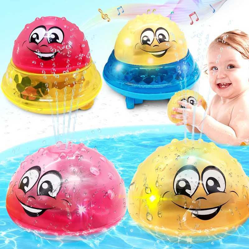 Bath Toys Spray Water Light Rotate with Shower Pool Kids Toys for Children Toddler Swimming Party Bathroom LED Light Toys Gift C250915