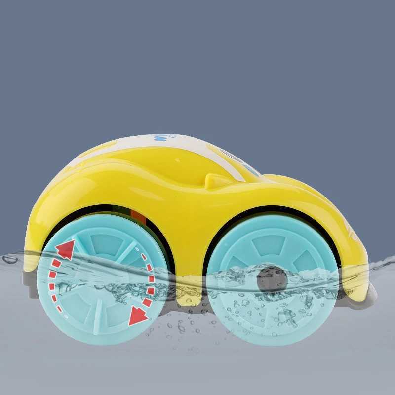 Children Bath Water Playing Toys ABS Clockwork Car Cartoon Vehicle Baby Bath Toy Kids Gift Amphibious Cars Bathroom Floating Toy C250915
