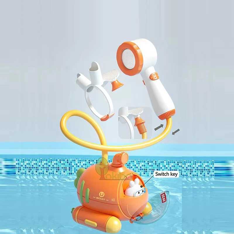 Baby Bath Toys for Kids Electric Submarine Shower Sucker Baby Toys Spray Water Toys Bathtub Toys Sprinkler Baby Shower C250915