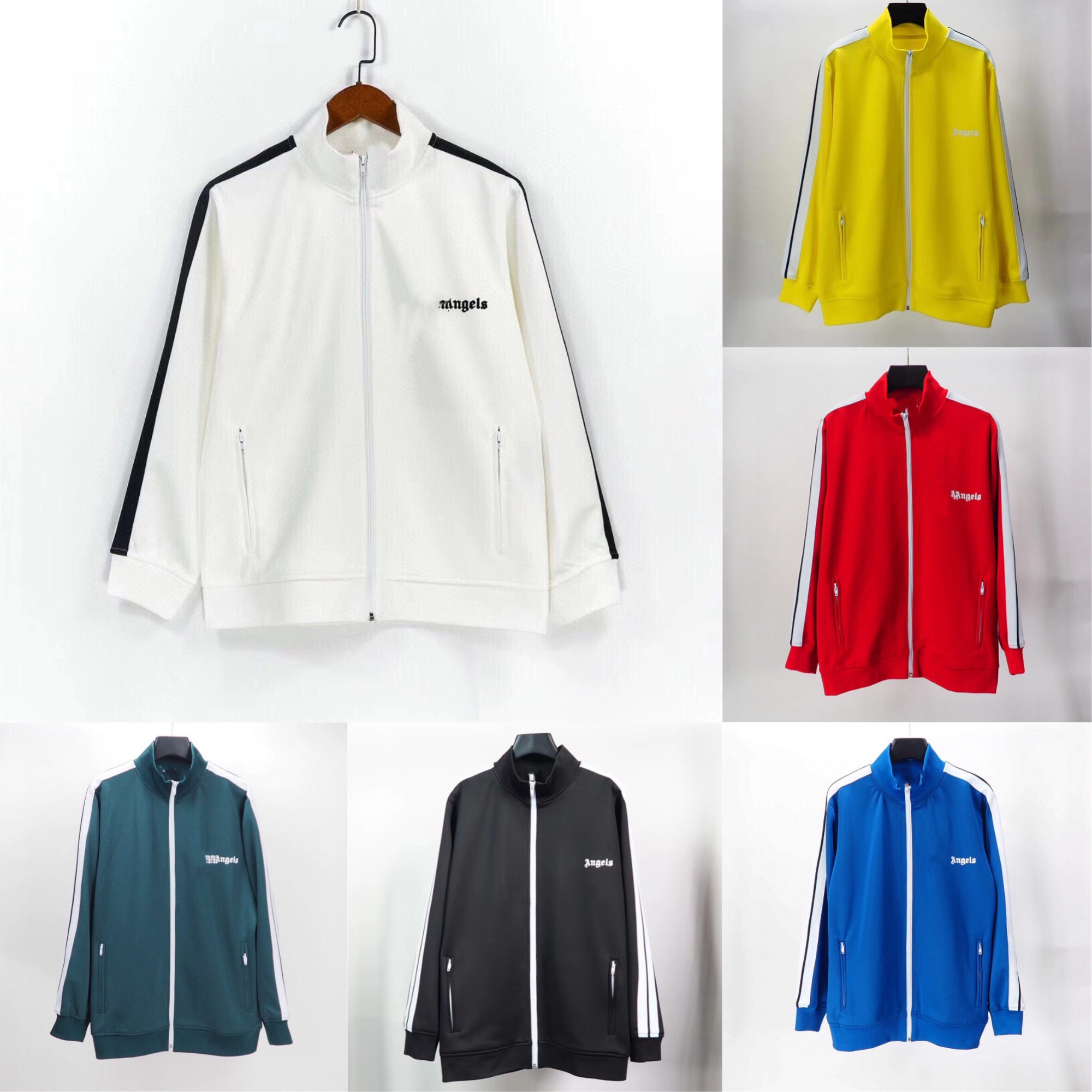 Men's Hoodies Designer Hoodies Luxury European And American Style Solid Color Y2k High Street Fashion Striped Color Patchwork Sweatshirt