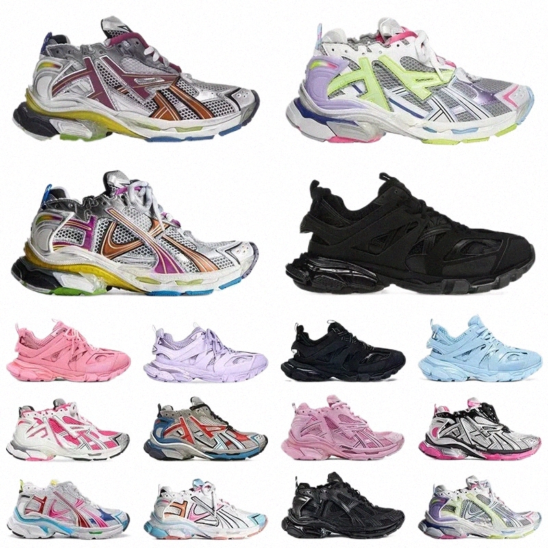brand Sneakers Track Runners 7.0 7.5 3.0 Designer Platform All Black white Multicolor Pink Blue Grey Ancien Daddy men women trainers Tennis Shoes X250 s8q9#