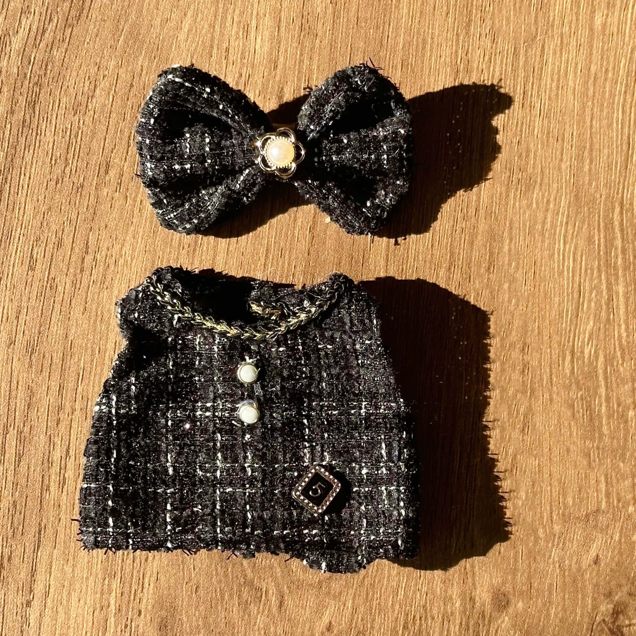 17cm Doll's Adorable Dress - up Casual Outfit Set: Skirt and Clothing for Plush Dolls