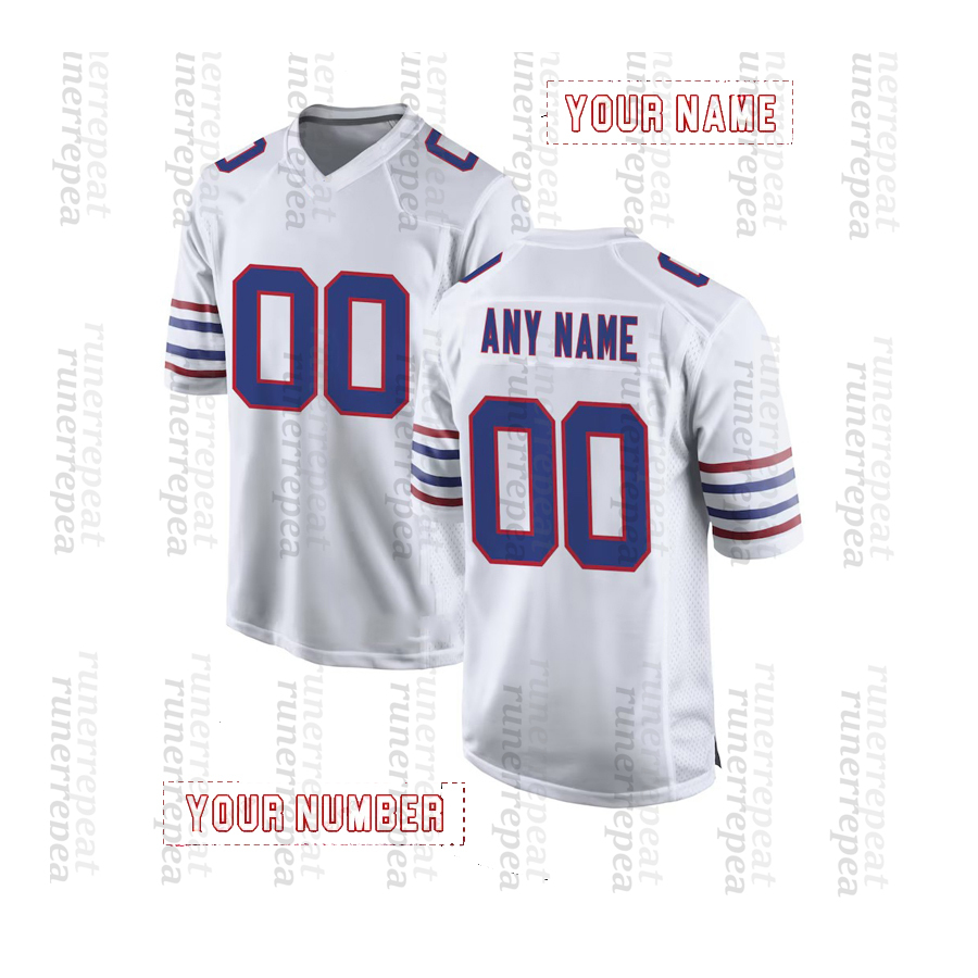 Personalized Custom 2025 Rivalries Football Jersey Josh Allen Coleman Joey Bosa Gabriel Davis Von Miller Dawson Knox Jim Kelly Embroidered