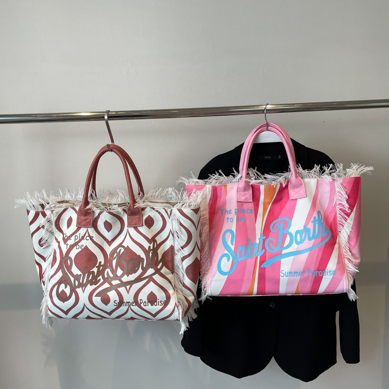 Cross Border Fashion Tassel Large Capacity Beach Handbag Luxury Bag Designer Free Shipping Bag New Fashion Leopard Print Women's Shoulder Bag Sin