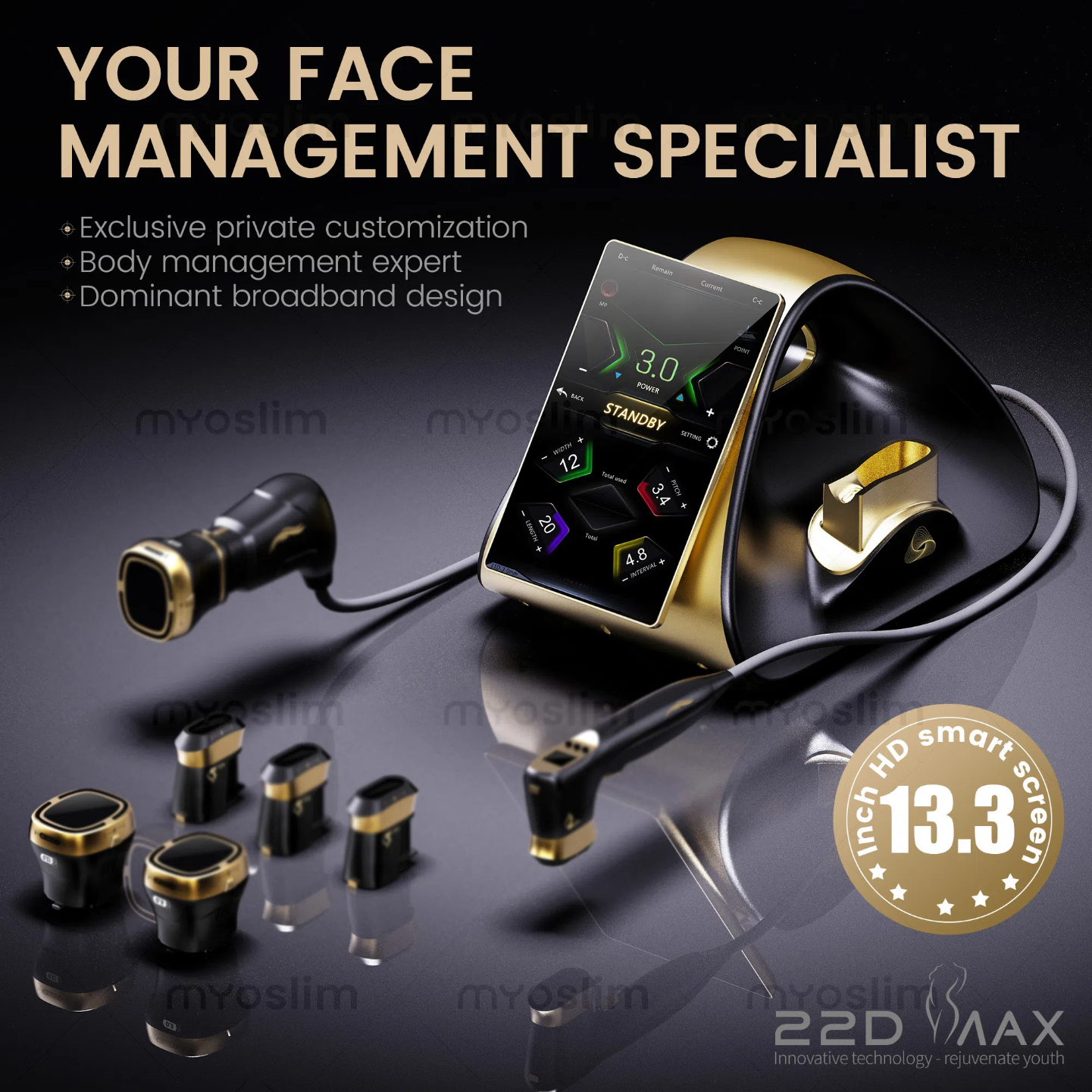 HIFU Ultrasonic Skincare Device Firming Anti-aging Wrinkle Removal And Fat Loss For Anti-Aging & Fat Reduction - Non-Invasive Home Treatment