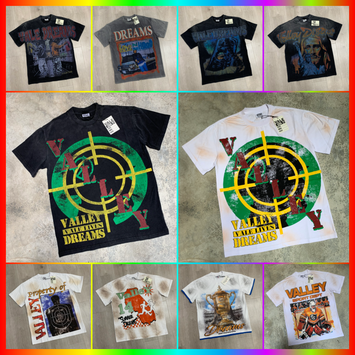 Mens T shirt Vale tshirt Trendy printed pattern design short sleeved Tee Summer Fashion Man Womens designer tshirts Tops Cotton Tshirts Clothing Clothes