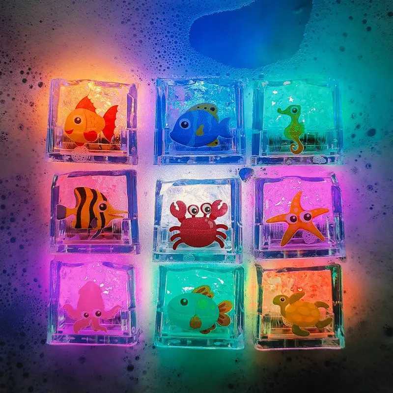 Baby Bath Toys Bathtub LED Light Up Toys Colorful Changing Waterproof Underwater Lights Bath Toys for Boys Girls Birthday Gift C250915