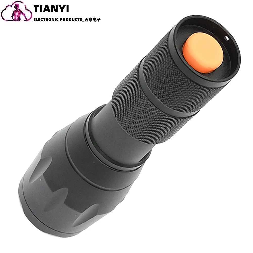 Highpower counterfeit detector ultraviolet light uv 365395nm Tsinghua purple light fluorescent light scorpion glare flashlight C250915