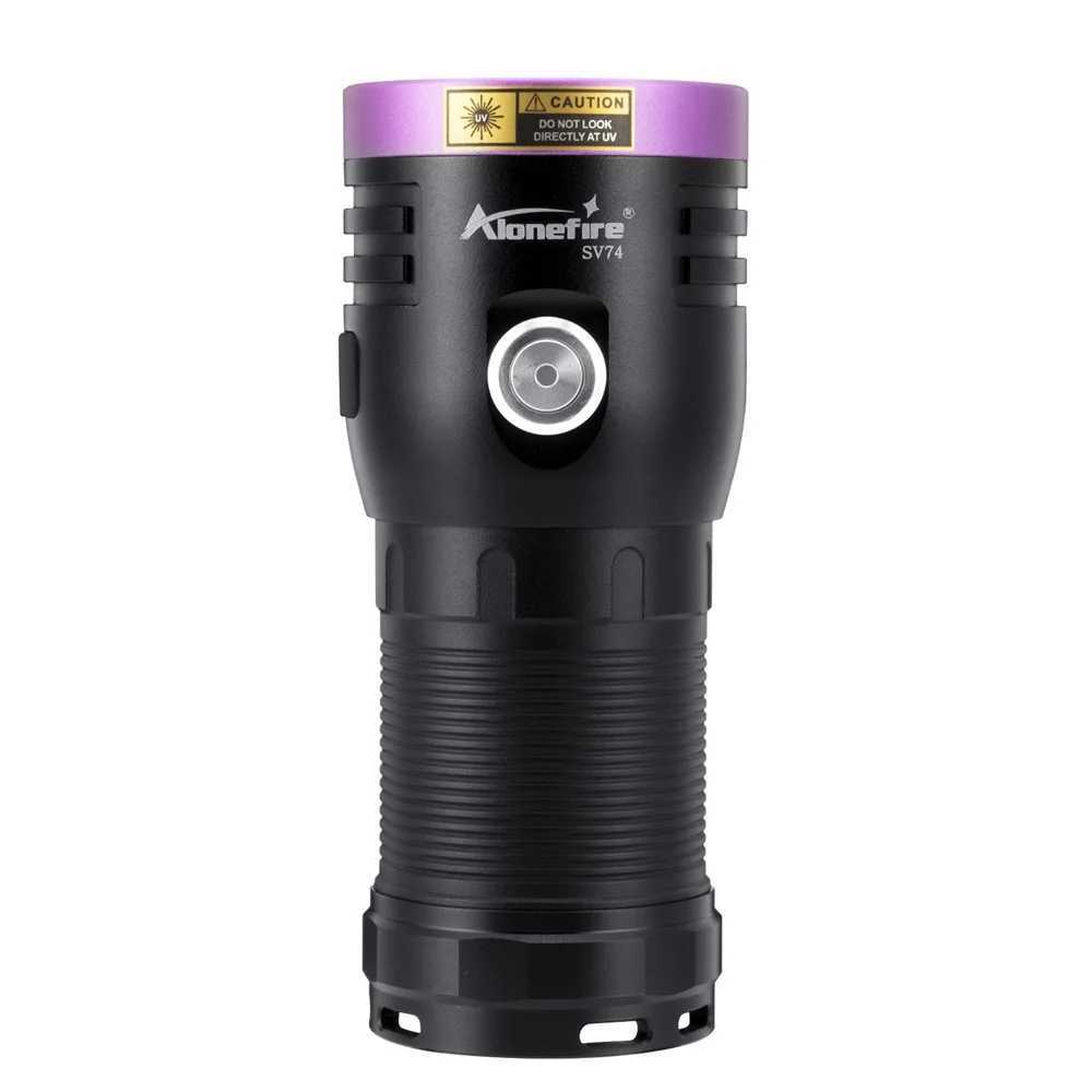 120W 6x Led 365nm High power UV Flashlight USB Charging Black light Curing Money Ore Scorpion Pet Stains Cat Tinea Marker Torch C250915