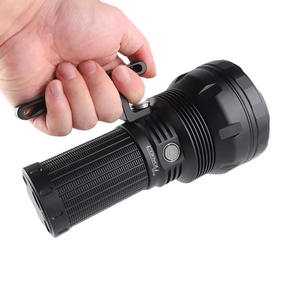 New Convoy 3X21D Power LED Flashlights SBT902 7000lm Typec Rechargeable Torch Light by 21700 Battery for Selfdefense C250915