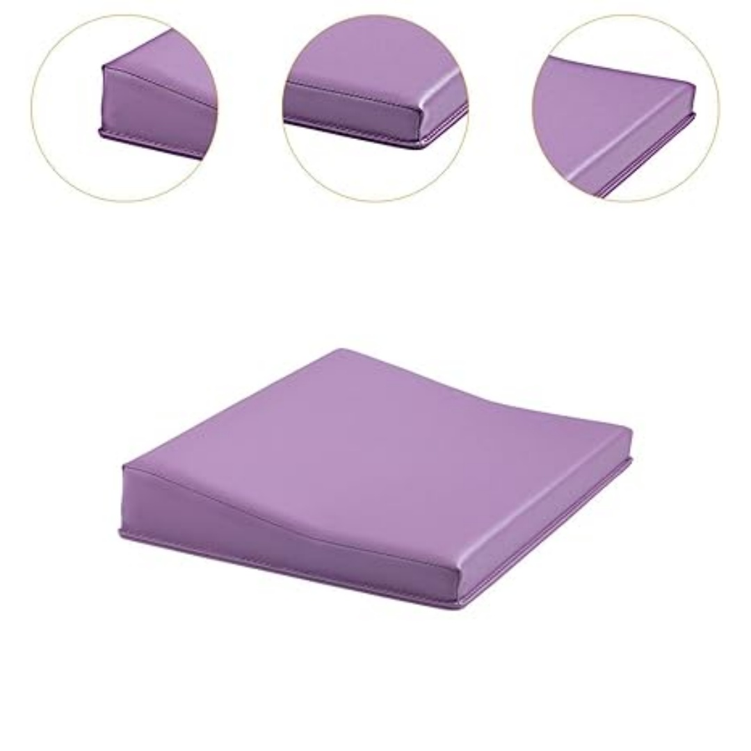 Manicure Arm Rest Pillow, Comfortable Hand Cushion with Soft Sponge Filler, Waterproof and Easy to Clean Wrist Support for Nail Art, Rose Red