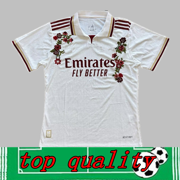 rose Nwaneri SALIBA EZE RICE HAVERTZ 25 26 SAKA soccer jerseys 2025 2026 flower football shirt Men ODEGAARD ZUBIMENDI Lewis Skelly RAYA RUSS0 MADUEKE Gyokeres third