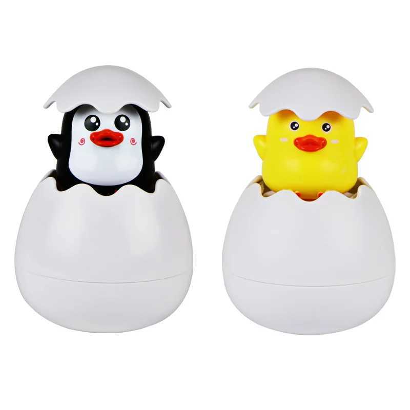 Baby Bathing Toy Kids Cute Duck Penguin Egg Water Spray Sprinkler Bathroom Sprinkling Shower Swimming Water Toys For Kids Gift C250915