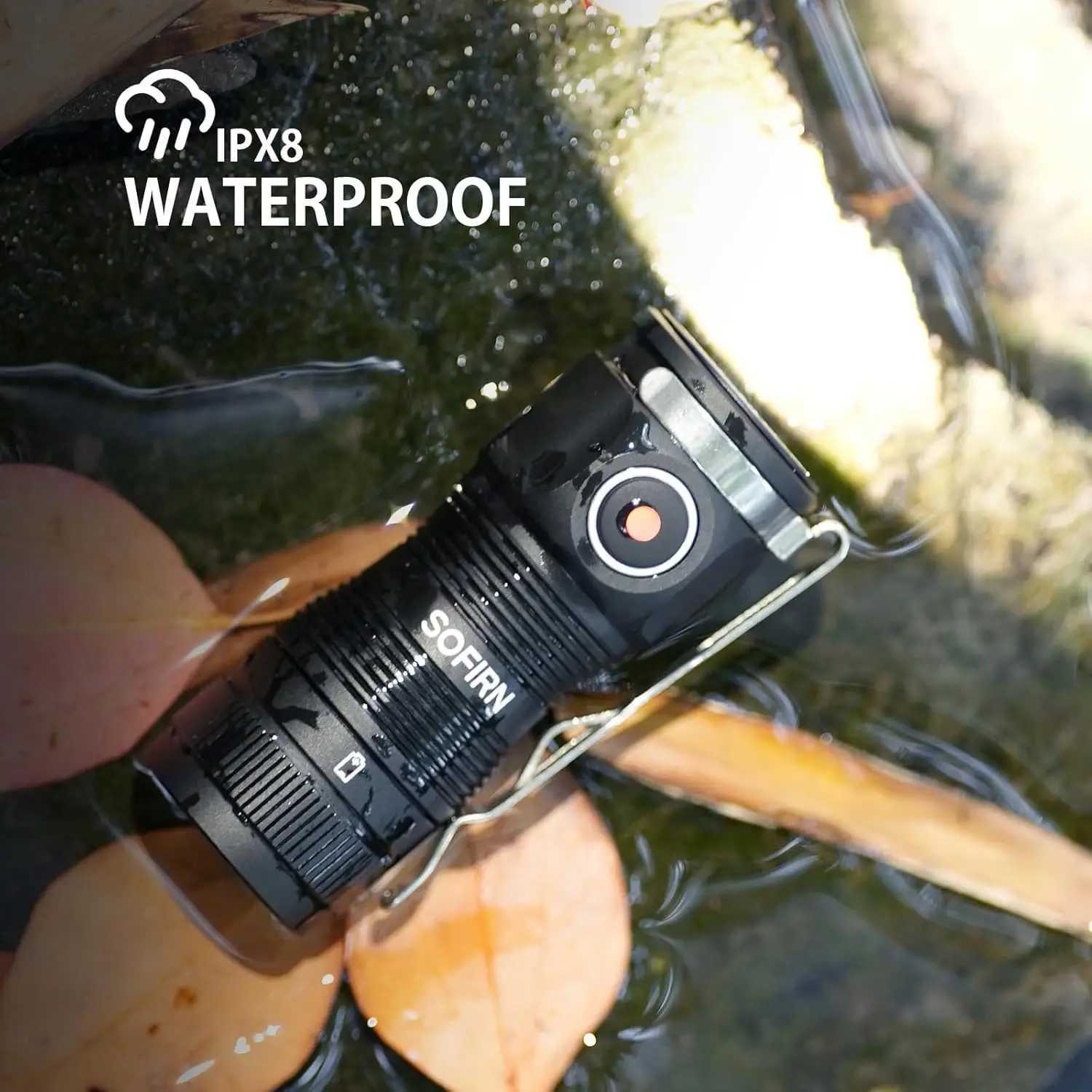 Sofirn SC13A Anduril Powerful Light 519A 1300lm Tactical 18350 Rechargeable Flashlight 5000K High CRI Keychain Emergency Torch C250915