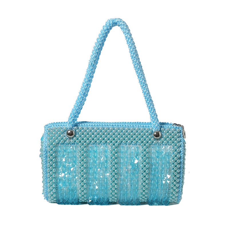 Luxury Brand Designer Bag Summer Small Bag 2025 New Forest Style Soft Girl Fashion Niche Shoulder Bag Small Style Pearl Handheld Pillow Bag