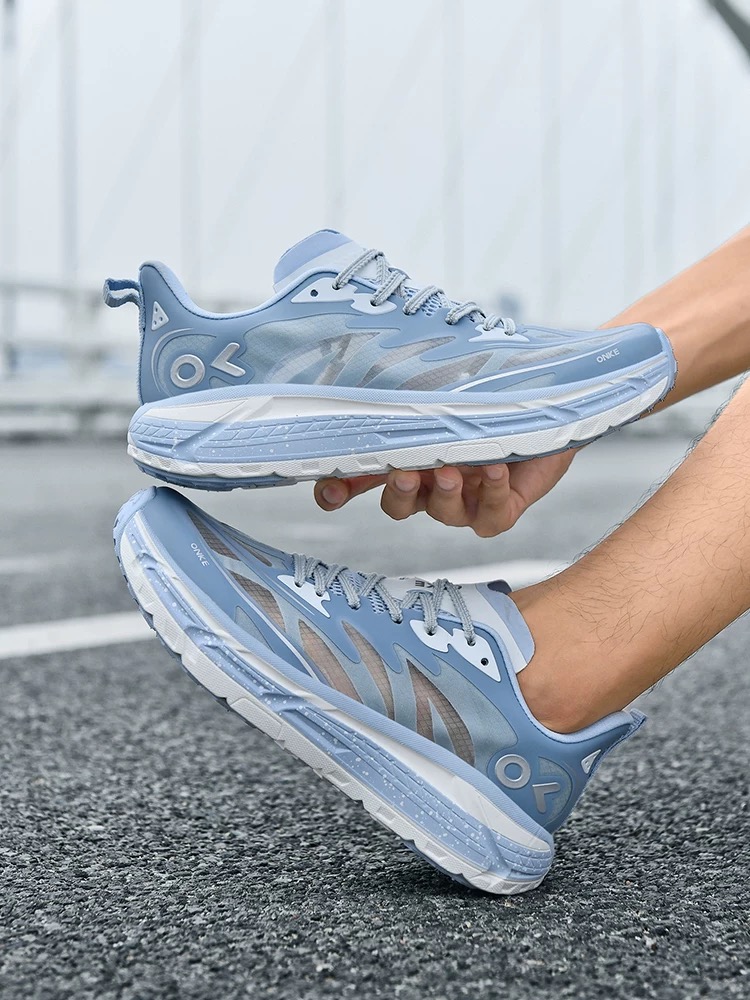 ONKE Women's Running Autumn New Mesh Breathable Couple Sports Soft Sole Shock Absorption Hollow Casual Shoes for Men