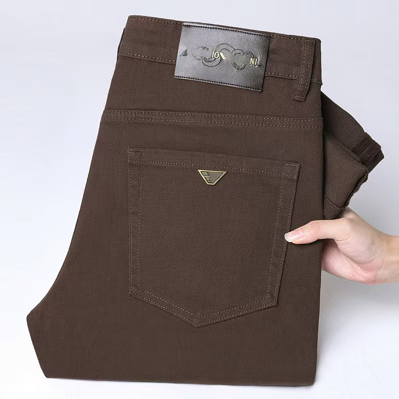 2025 Autumn New Mens vintage Stone Washed Ripped Slim Fit Elasticity jeans men's straight classic Casual Trousers Casual Skinny Straight Slim Jeans wholesale A902