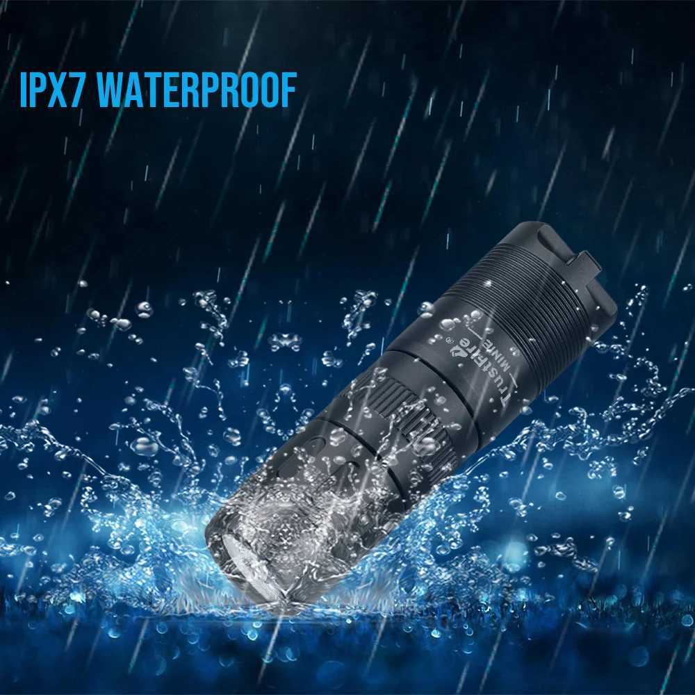 Trustfire MINIE Mini Magnetic Waterproof LED Flashlight Portable Rechargeable Keychain Light for Camping Fishing Outdoor C250915