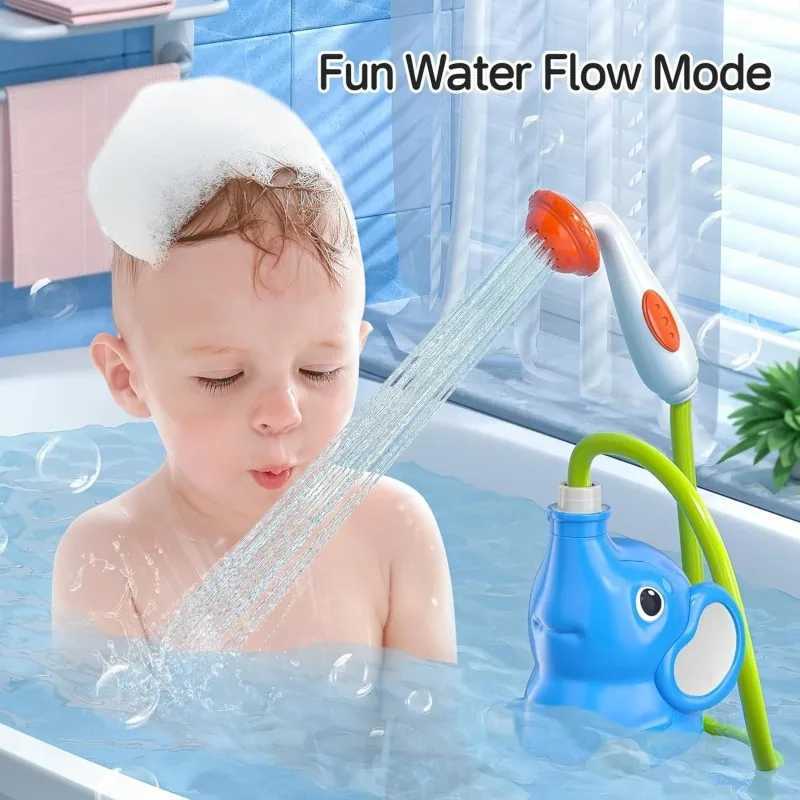 Childrens water shower toys Electric pump water spray like shower baby bath water toy C250915