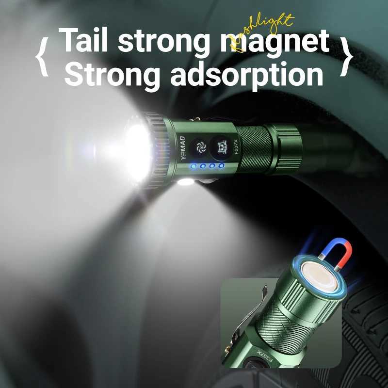 YEMAO F337X 2800LM MultiLight Torch 7 XTE LEDs wAuxiliary RGB 200m Distance 18650 Tactical Flashlight C250915