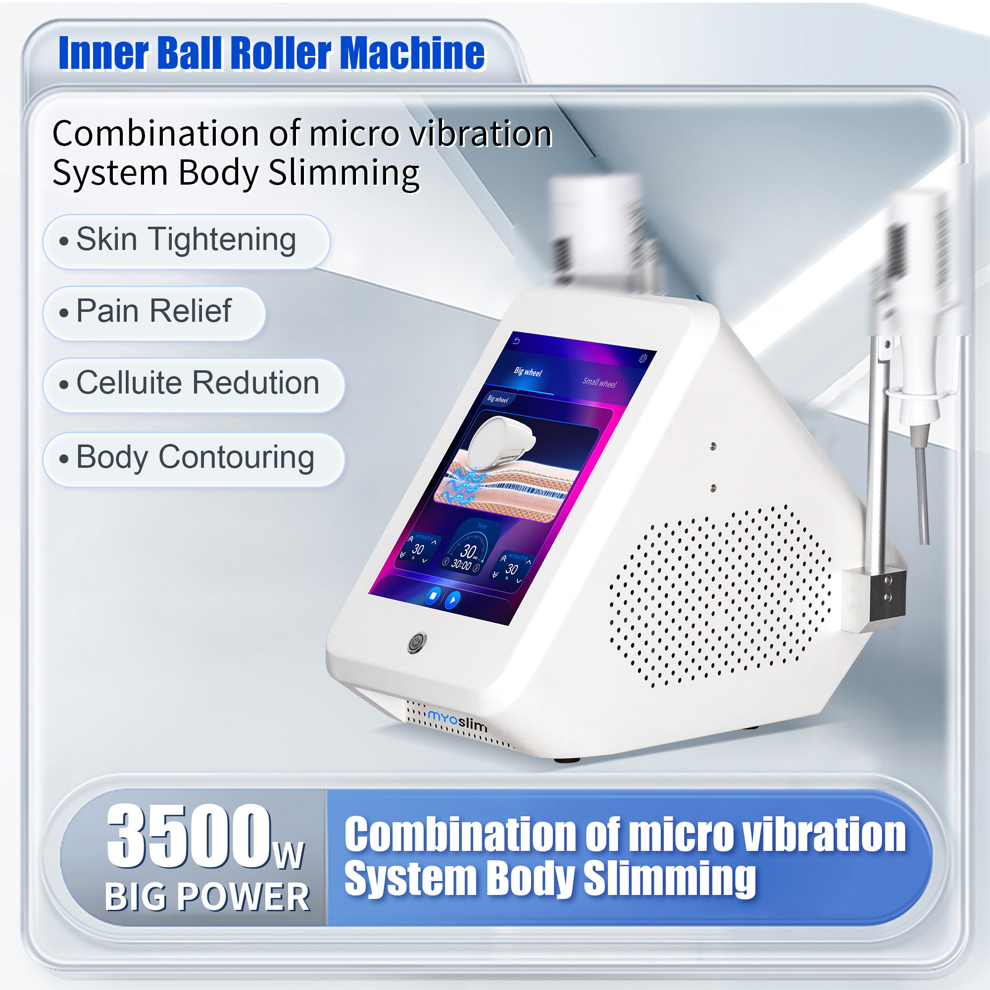 MYOSlim EMS Body Sculpt Machine Roller Massage Fat Burner Body Care Massage Devices Muscle Stimulation Electromagnetic Device SPA