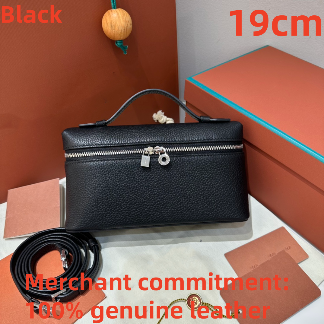 Luxury makeup Designer bags tote Extra Pocket L19 L27 lunch box Bags Womens genuine leather crossbody Shoulder Bag fashion handbags Clutch bag cosmetic Bags