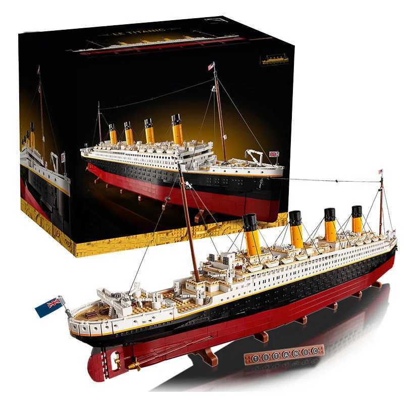 GSF 9090PCS Titanic Giant Cruise Ship Model Ship Building Blocks Adult Difficult Set Assembling Toys Boys and Girls Birthday Z250915